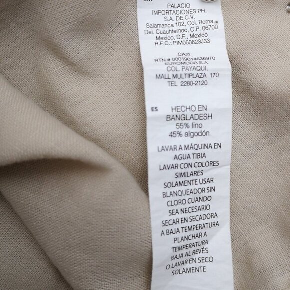 2 / $30.00 - Joe Fresh Men's Size Large Beige Straight Fit Casual Shirt - Picture 6 of 10